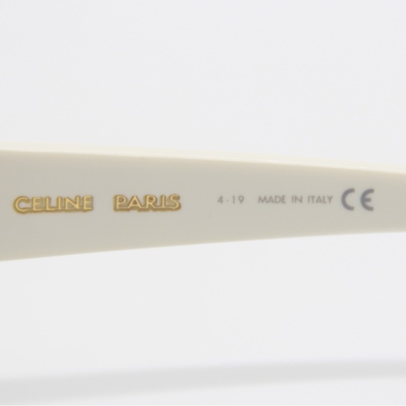 NEW CELINE CL40079I 25N WHITE GREEN UNISEX SUNGLASSES CELINE - Picture 9 of 11